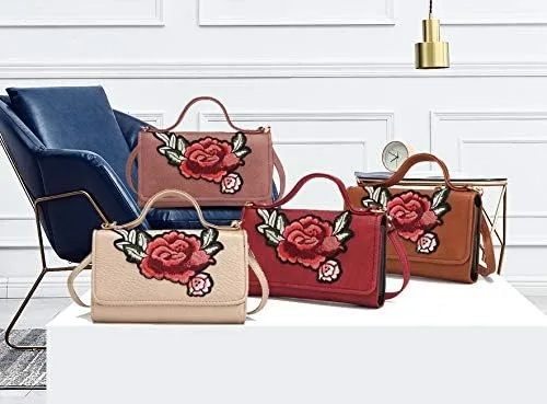 Vista 2 de MKF Collection - Bolso bandolera para mujer, con múltiples bolsillos, bolso de mano de piel sintética
