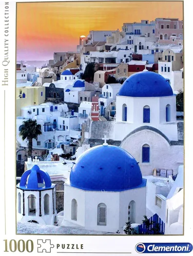 Vista 2 de Clementoni -39480 - Colección Puzzle para Adultos y Niños-Santorini-1000 Piezas