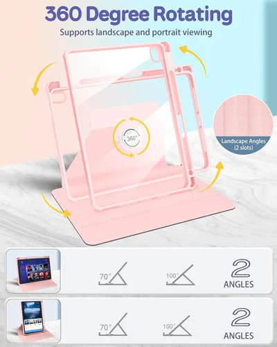 Vista 3 de Uppuppy Funda para iPad A16 – para Funda de iPad 10ª Generación 10.9 Pulgadas Linda Mujeres Niñas Femenina Bonita Kawaii Dibujos Animados Perro