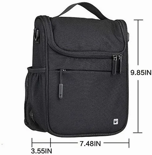 Vista 2 de Rhinowalk Bolsa de manillar de bicicleta, bolsa delantera para bicicleta de carretera, bolsa de marco de bicicleta, bolsa de cesta de bicicleta Negro