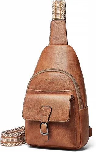 Vista 9 de Mroede Crossbody Bags for Women Men Sling Bag 5 Pockets Fanny Pack Sling Backpack Chest Daypack Travel Purse Anti Theft
