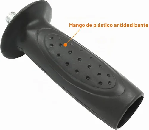 Vista 4 de Mango amoladora angular negra de rosca M10, herramienta de mango lateral de 4.5 x 1.26 pulgadas para amoladora angular, paquete de 2