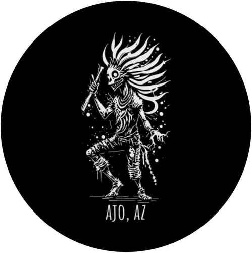 Vista 3 de Ajo Arizona USA Southwestern Abstract Art Design PopSockets Adhesive PopGrip