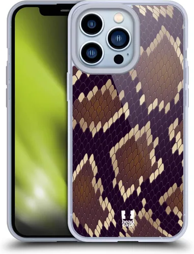 Vista 11 de Head Case Designs Ball Python Snake Pattern Gel Case [Military Grade Protection] Compatible with Apple iPhone 13 Pro and Compatible with MagSafe