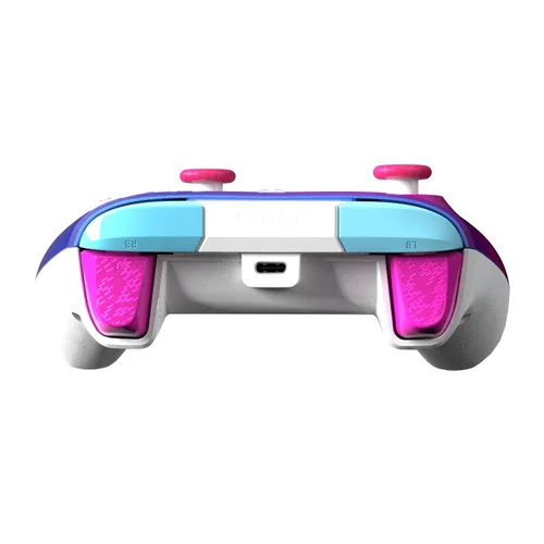 Vista 8 de PDP Gaming REMATCH Enhanced Wired Gaming Controller Licensed Xbox Series XS Gamepad, Xbox One, Windows PC, Mappable Back Buttons, Customizable