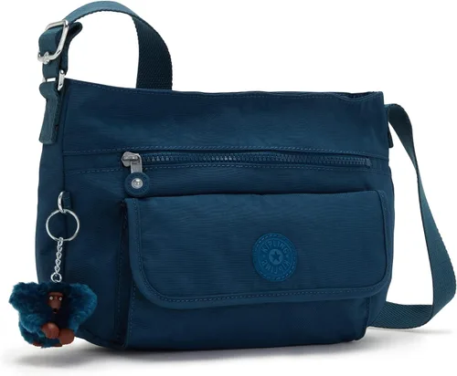 Vista 4 de Kipling Crossbody Syro para mujer, organiza accesorios, sorprendentemente espacioso, correa ajustable, bolsa de nailon