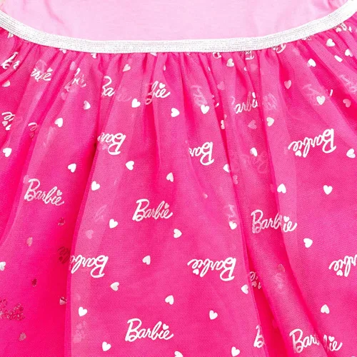 Vista 4 de Barbie Vestido de tul para niñas de niño pequeño a niño grande
