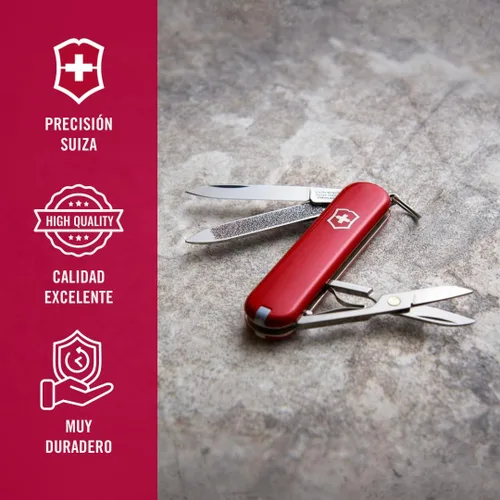 Vista 6 de Victorinox Classic SD Red - Navaja Suiza Army - Longitud 58 Mm - 7 Herramientas