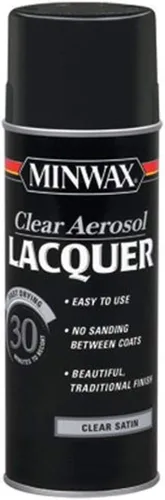 Vista 8 de Minwax Laca de cepillado, semi-brillante, transparente, 12 oz