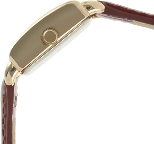 Vista 4 de Peugeot - Reloj cuadrado pequeño con correa de piel auténtica para mujer