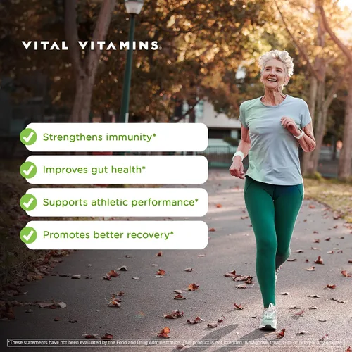 Vista 6 de Vital Vitamins Polvo de péptidos de colágeno múltiple + cápsulas de calostro con vitamina C, zinc