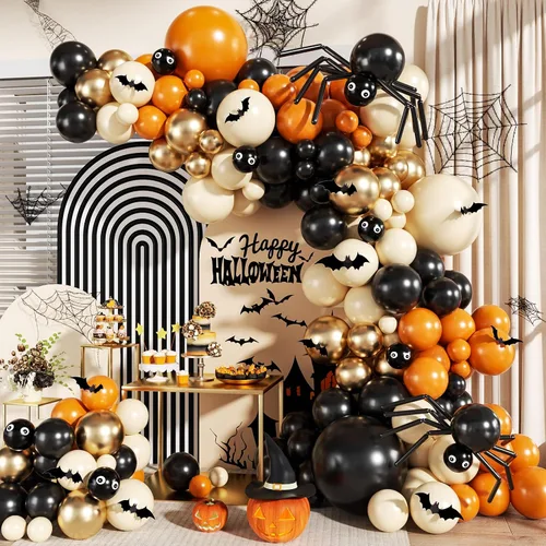 Vista 27 de Kit de Arco de Guirnalda de Globos Negros y Dorados, 140 Piezas de Globos de Confeti Negros y Dorados con Estrellas para Cumpleaños, Graduación, Año