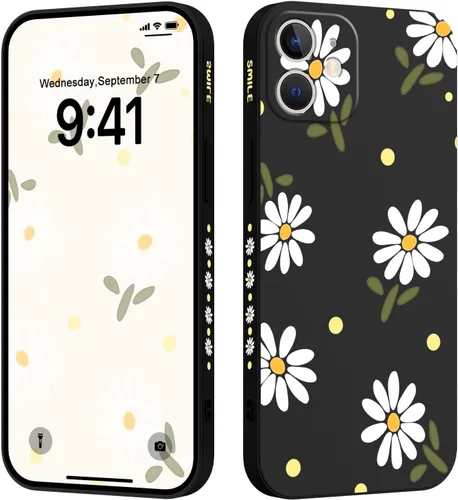 Vista 29 de LEECG Funda para iPhone 12 Pro Max, diseño creativo con estampado floral de mariposa de astronauta, funda de teléfono antiarañazos, forro