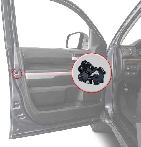 Vista 4 de Accionador de cerradura de puerta eléctrica Compatible con puerta delantera izquierda (lado del conductor) para Toyota Sienna 2011-2014, reemplaza