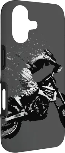 Vista 3 de Motocross Jumping Dirt Bike Rider Vintage Enduro Case for iPhone 17