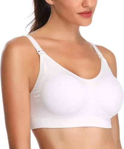 Vista 3 de Lataly Bralette de lactancia para mujer, sin varillas, paquete de 5