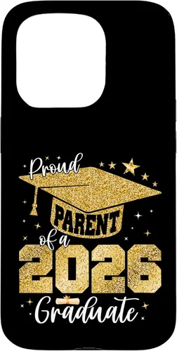 Vista 14 de Proud Parent of a Class of 2026 Graduate Senior Graduation Case for iPhone 16