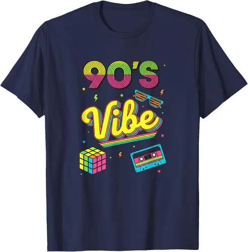 Vista 50 de 90s Nostalgia Retro Apparel - 90'S Vibe Retro T-Shirt Negro