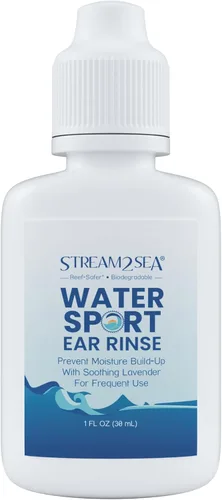 Vista 9 de Stream2Sea Water Sport - Enjuague de oídos para nadadores, buceadores y surfistas, 1 onza líquida, gotas naturales biodegradables para los oídos