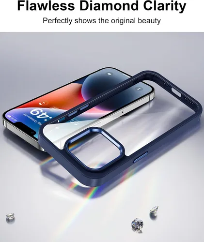Vista 90 de HOOMIL Funda para iPhone 7 Plus/iPhone 8 Plus de 5.5 Pulgadas, sin amarillamiento, protección contra caídas, cubierta trasera dura transparente