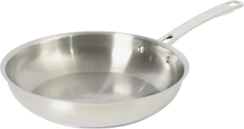 Vista 8 de Sur La Table Kitchen Essentials Chef's Deck - Horno holandés de acero inoxidable de 5.3 cuartos de galón con inserto de vapor y tapa de vidrio