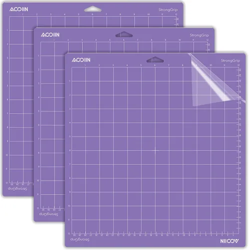 Vista 8 de AOOIIN Alfombrilla de corte LightGrip de 12 x 12 pulgadas para Cricut Explore One/Air/Air 2/3/4/Maker/Maker 3/Maker 4, accesorios de repuesto