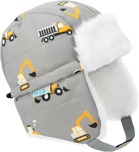 Vista 20 de JAN & JUL Gorro de invierno impermeable para bebés y niños Oso