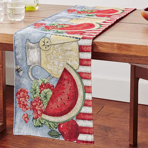 Vista 11 de Tache Home Fashion DB9046TR-13X48 - Camino de mesa con diseño de margaritas rojas y amarillas, color rojo y amarillo, 48 pulgadas