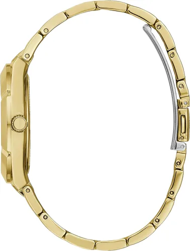 Vista 2 de GUESS Esfera cristalina de rayos solares de 1417in con pulsera de oro amarillo GW0114L2