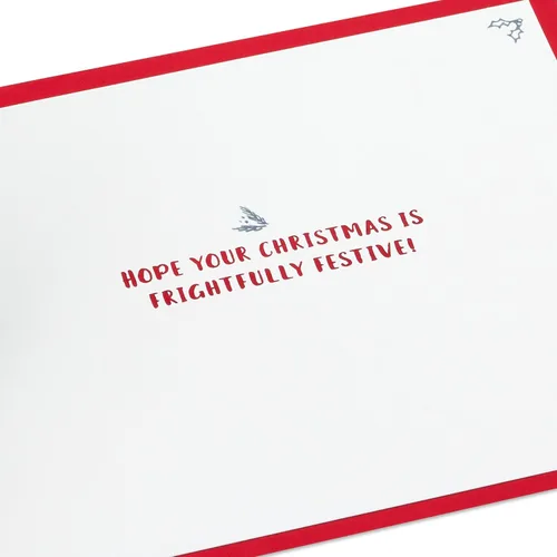 Vista 2 de Hallmark Tarjeta de Navidad desplegable Signature Paper Wonder (Nightmare Before Christmas)