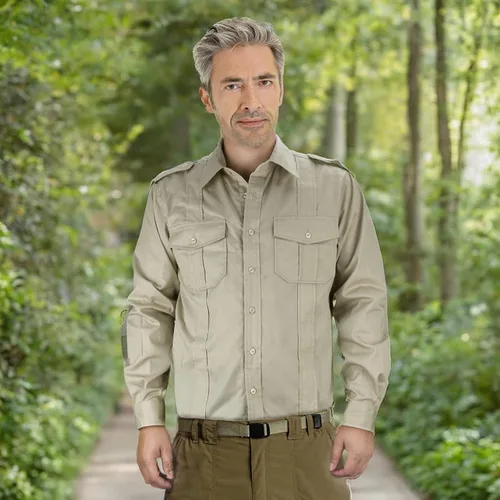 Vista 9 de Camisa de aventura para hombre Jones Jr., camisa de los Raiders Safari disfraz Dr. Henry Tops con bolsillos Halloween Cosplay traje
