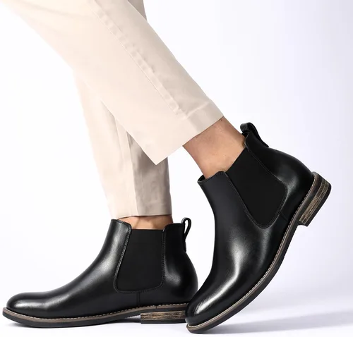 Vista 8 de Bruno Marc Botines Chelsea de piel de ante para hombre