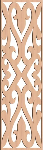 Vista 160 de Keene Paneles de pared decorativos de madera con calado, 9 3/8 pulgadas de ancho x 24 3/8 pulgadas de alto x 1/4 de alto, abedul Birch
