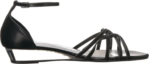 Vista 6 de Easy Street Sandalias de cuña cruzada Tarrah de piel sintética para mujer