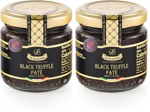 Vista 3 de La Rustichella - Paté de trufa negra 100% KOSHER - Receta certificada Kosher - Vegana, sin gluten, sin colesterol, 100% fabricada en Italia