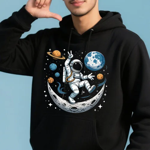 Vista 4 de SUPERDANT Juego de 4 calcomanías de plástico termotransferibles de astronauta, aviación, planeta, termotransferibles, para ropa, para camisetas