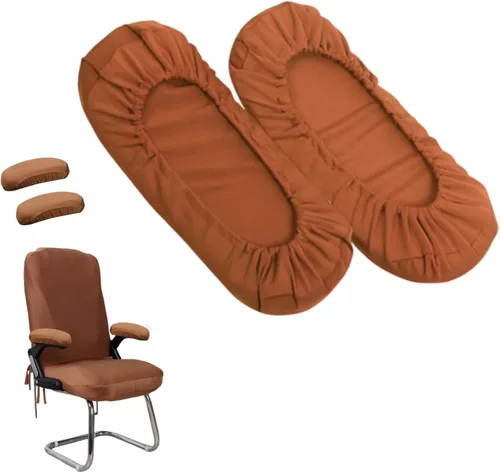 Vista 10 de Kakalote Fundas para reposabrazos de silla de oficina, 1 par, elásticas para silla de computadora, fundas elásticas para sillas de escritorio