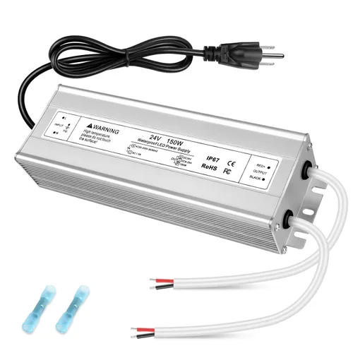 Vista 14 de Fuente de alimentación LED de 24 V, controlador LED de 3.3A 80 W impermeable IP67, convertidor de fuente de alimentación de 90-265 V CA a 24 V CC