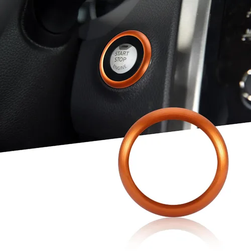 Vista 8 de TOMALL Anillo de arranque de motor Compatible con Nissan Altima 2013 2014 2015 2016 2017 2018 Cubierta de botón de encendido de llave