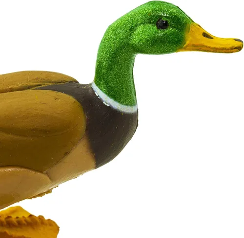 Vista 6 de Safari Ltd. Figura de pato real pintada a mano, realista de 3 pulgadas, juguete educativo divertido para niños, niñas y niños a partir de 3 años
