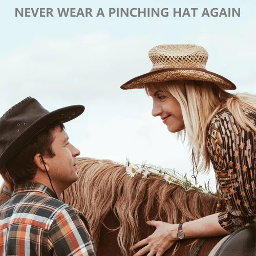 Vista 6 de Ensanchador de sombreros para sombreros ajustados de madera maciza para sombreros de vaquero, sombreros, gorras de béisbol para hombres y mujeres
