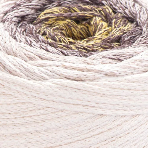 Vista 2 de YarnArt Macramé de Algodón Spectrum – Cuerda Multicolor 80% Algodón – 8.8 oz (250g), 246 yardas (225m) – Cuerda Colorida para Nudos, Tejido
