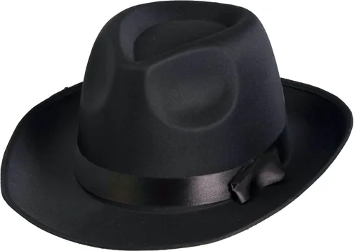 Vista 3 de Sombrero Fedora para hombre Forum Novelties, talla única , Negro