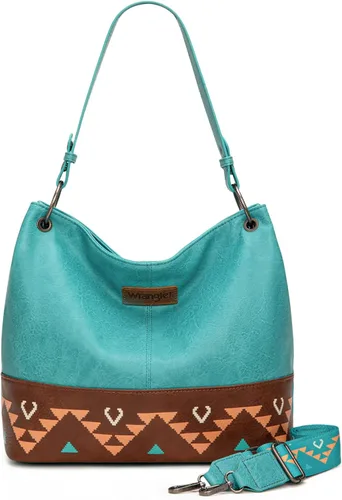 Vista 145 de Wrangler Hobo - Bolsas para mujer de cuero vegano con asa superior, bolsos de hombro y bolsos