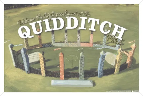 Vista 14 de Trends International El mundo mágico: Harry Potter - Póster de pared de Quidditch de testigo Versión con marco de bronce