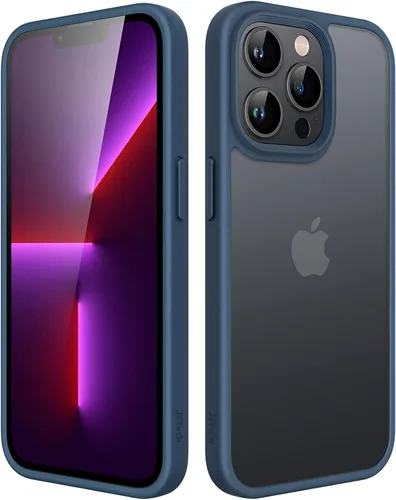 Vista 12 de JETech Funda mate para iPhone 13 de 6.1 pulgadas, a prueba de golpes, protección contra caídas de grado militar, cubierta trasera translúcida
