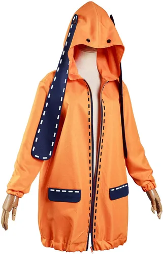 Vista 4 de Kakegurui Twin Yomoduki Runa Hoodie Uniforme Kakegurui Compulsivo Gambler Runa Cosplay Disfraz de conejo Orejas Conjunto de abrigo para mujer