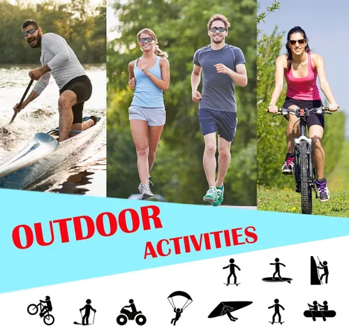 Vista 6 de XII WY - Gafas de sol deportivas polarizadas para hombre y mujer, lentes de ciclismo, béisbol, correr, pesca, golf, conducción