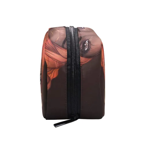 Vista 4 de CiCily Bolsa de maquillaje de viaje portátil bolsa de cosméticos mujer afroamericana bolsa de aseo organizador estuche de accesorios, estuche