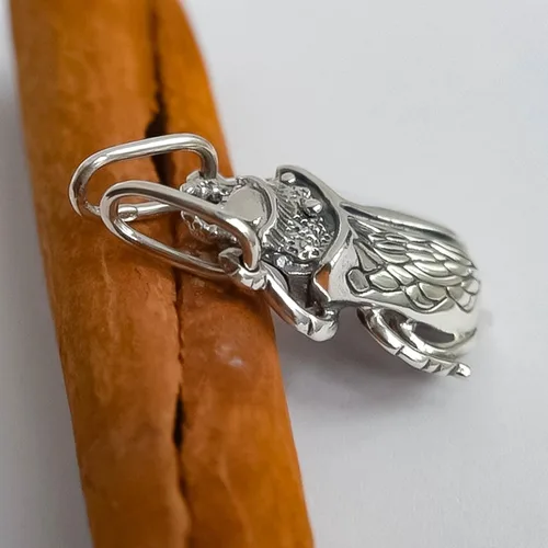 Vista 7 de 925 Sterling Silver Egyptian Scarab Beetle Necklace - Attract Money Wealth Amulet - Ancient Egypt Good Luck Talisman - Realistic Detailed Bug